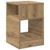 vidaXL Mesa Auxiliar Roble artisan 30,5 x 30 x 45 cm