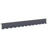 vidaXL Borde de C&eacute;sped 20 uds. 102 x 10 x 4 cm Acero Gris antracita