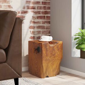 vidaXL Taburete de madera maciza de teca
