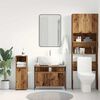 vidaXL Gabinete de Lavabo para Ba&ntilde;o Madera vieja 80 x 30 x 60 cm