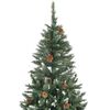 vidaXL &Aacute;rbol de Navidad preiluminado con luces y bolas 210 cm