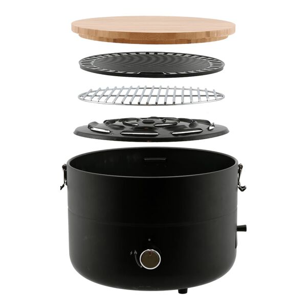 Mestic Barbacoa port&aacute;til de gas mini chef MB-100 negro 2500 W