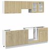 vidaXL Conjunto de armarios de cocina "Lyon" de 8 piezas de madera de ingenier&iacute;a de roble Sonoma