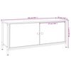 vidaXL Mueble TV con puertas contrachapada roble Sonoma 102x35x45 cm