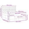 vidaXL Cama tipo Box Spring Verde oscuro 180 x 200 cm Terciopelo