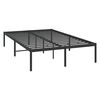 vidaXL Estructura de cama sin colch&oacute;n metal negro 120x200 cm