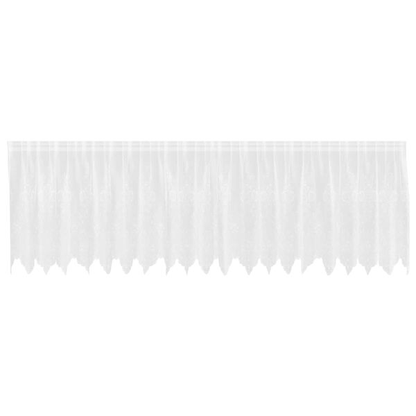 vidaXL Cortina de Encaje con cortinas Floral 100 x 500 cm Poli&eacute;ster