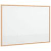 vidaXL Pizarra magn&eacute;tica con marco de madera de pino macizo 80x55 cm