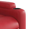 vidaXL Sill&oacute;n de masaje reclinable cuero sint&eacute;tico rojo