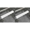 vidaXL Desag&uuml;e ducha lineal 2 pzs burbuja 630x140 mm acero inoxidable