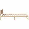 vidaXL Estructura de cama Natural 75 x 190 cm Madera de pino macizo