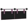vidaXL Cabecera Colgante Morado 130 x 55 x 7 cm Terciopelo
