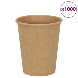 vidaXL Tazas de caf&eacute; de papel 1000 uds 8oz 200ml marr&oacute;n