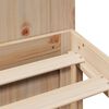 vidaXL Cama con estantería sin colchón madera maciza de pino 180x200cm