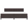 vidaXL Cama tipo Box Spring Marr&oacute;n Oscuro 200 x 200 cm tela