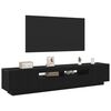 vidaXL Conjunto de mueble de TV 2 pcs Negro 200 x 35 x 40 cm