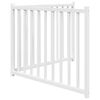 vidaXL Puerta de perros plegable 2 paneles madera abeto blanco 160 cm