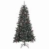vidaXL &Aacute;rbol de Navidad artificial Verde 210 cm PVC, Pl&aacute;stico y Acero