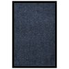 vidaXL Felpudo de rayas azul 80x120 cm