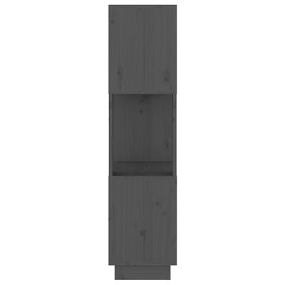 vidaXL Estantería/divisor de espacios madera de pino gris 51x25x101 cm
