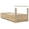 vidaXL Estructura de cama con cabecera Roble Sonoma 90 x 190 cm
