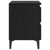 vidaXL Armario de Noche 2 pcs Roble negro 40 x 35 x 50 cm