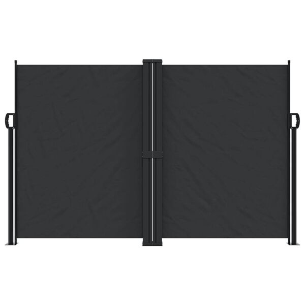 vidaXL Toldo lateral retráctil negro 160x600 cm