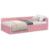 vidaXL Estructura de cama en esquina Rosa 100 cm x 200 cm Terciopelo