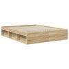 vidaXL Estructura de cama Sonoma 160 x 200 cm Madera de pino macizo