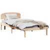 vidaXL Estructura de cama Natural 100 x 200 cm Madera de pino macizo