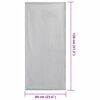 vidaXL Toallas para Sillas de Exterior 2 pcs Gris 130 x 60 cm