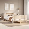 vidaXL Cama con estantería sin colchón madera maciza de pino 160x200cm