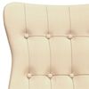 vidaXL Sillón de relax de tela color crema