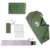 vidaXL Tienda de campaña tipi para 5 personas impermeable verde