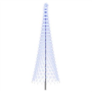 vidaXL &Aacute;rbol de Navidad LED 400 cm 450 LED Azul Hierro Negro