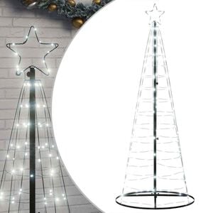 vidaXL &Aacute;rbol de Navidad LED 200 LEDs blanco fr&iacute;o 180 cm