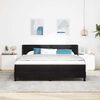 vidaXL Cama tipo Box Spring con colch&oacute;n Negro 200 x 180 cm Terciopelo