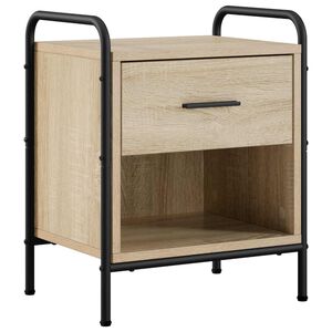 vidaXL Mesa de noche Roble Sonoma 40 x 30 x 50 cm Madera de ingenier&iacute;a