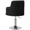 vidaXL Silla de comedor de tela negra