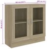 vidaXL Armario libros madera contrachapada color roble 82,5x30,5x80 cm