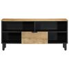 vidaXL Mueble de TV madera maciza de mango marrón 100x33x46 cm