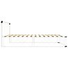vidaXL Estructura de cama de metal blanco 100x200 cm