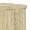 vidaXL Soportes de plantas 2 uds madera roble Sonoma 25x25x80 cm