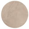 vidaXL Alfombra de pelo corto suave lavable HUARTE arena &Oslash; 100 cm