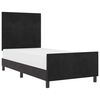 vidaXL Cama tipo Box Spring con cabecera Negro 90 x 200 cm Terciopelo