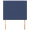 vidaXL Cabecero de cama de tela azul 80x5x118/128 cm
