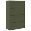 vidaXL Armario de almacenamiento 2 pcs Verde Oliva 90 x 40 x 140 cm