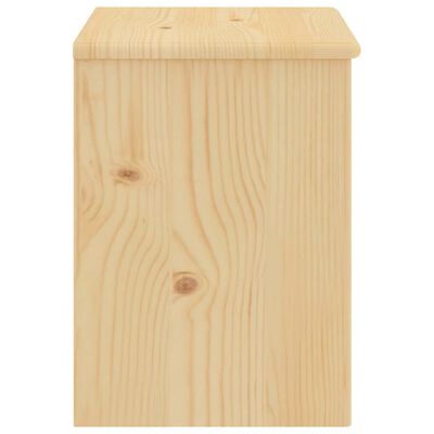vidaXL Mesita de noche madera maciza de pino madera clara 35x30x40 cm