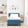 vidaXL Cama tipo Box Spring Azul Oscuro 200 x 90 cm Poli&eacute;ster