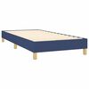vidaXL Cama box spring con colch&oacute;n tela azul 100x200 cm